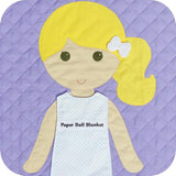 Shipped Hard Copy Pattern - Paper Doll Blanket Girl Hair Pack