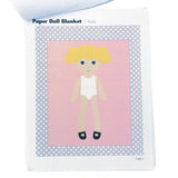 Digital Pattern PDF Download - Paper Doll Blanket Quilt Pattern - Girl