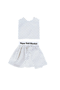 Digital Pattern PDF Download Paper Doll Blanket Tank Top and Skirt Pattern
